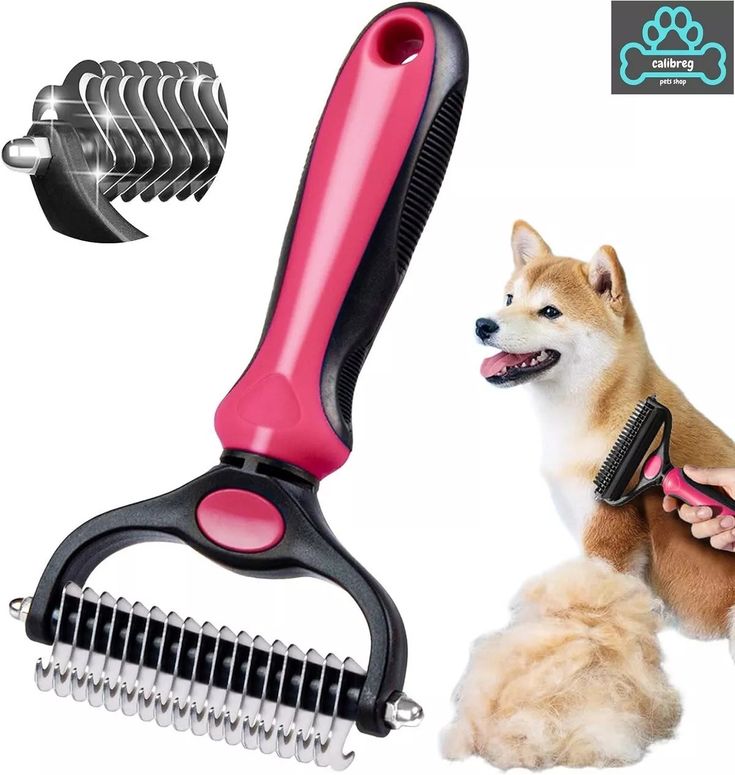 2 in 1 Deshedding Grooming Undercoat Brush