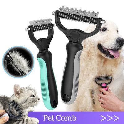 2 in 1 Deshedding Grooming Undercoat Brush