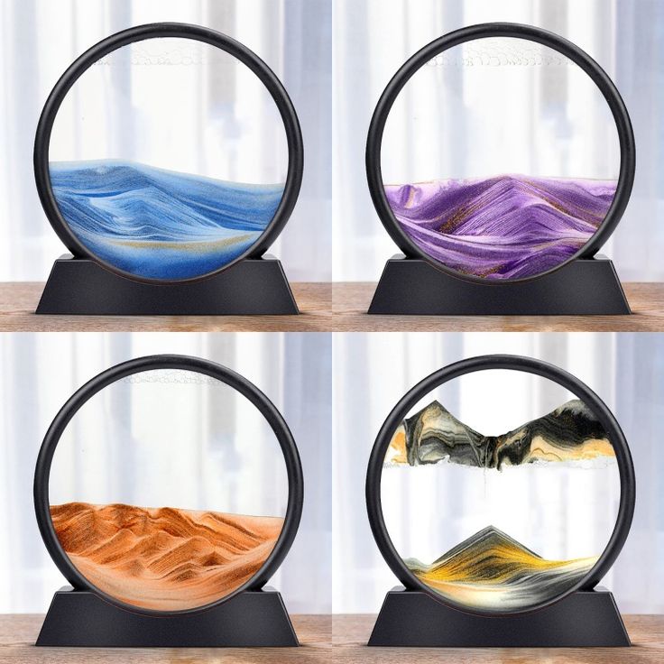 Relaxing Kinetic Sandscape Art Table Desk