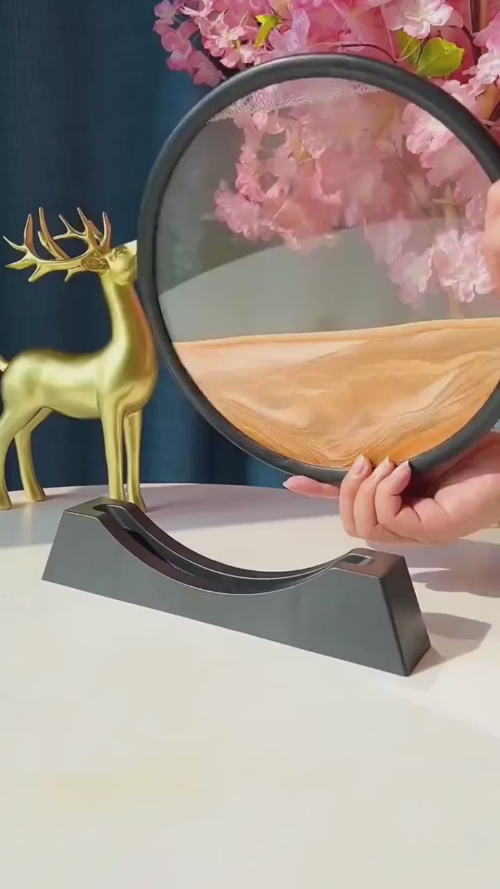 Relaxing Kinetic Sandscape Art Table Desk