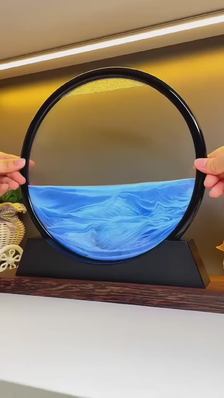 Relaxing Kinetic Sandscape Art Table Desk